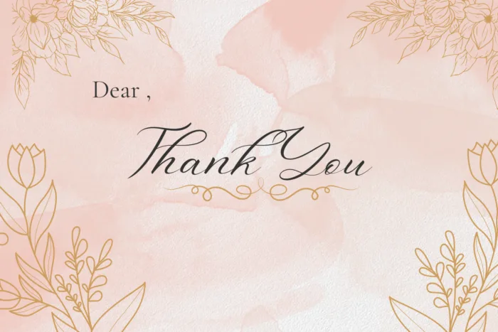 Thank You Card